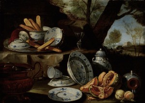 Still Life with Blue and White Porcelain